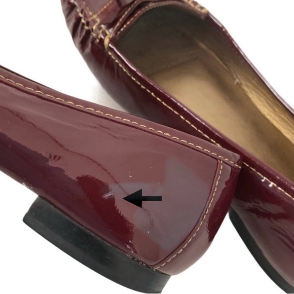 Genuine Leather Loafer Comfort Divided Sole Burgundy, size 7 like new Classic - Picture 5 of 5